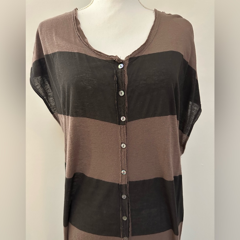 Free People Rugby Stripe Maxi Dress M/L